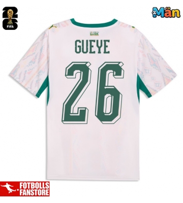 Senegal Pape Gueye #26 Hemmatröja VM 2026 Kortärmad